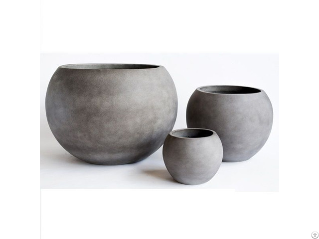 Garden Plant Pots Planters Cement Concrete Jar Vase Bowl
