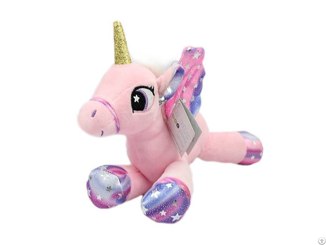 Baby Soft Plush White And Pink Unicorn