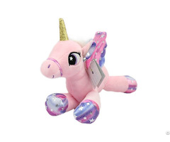 Baby Soft Plush White And Pink Unicorn