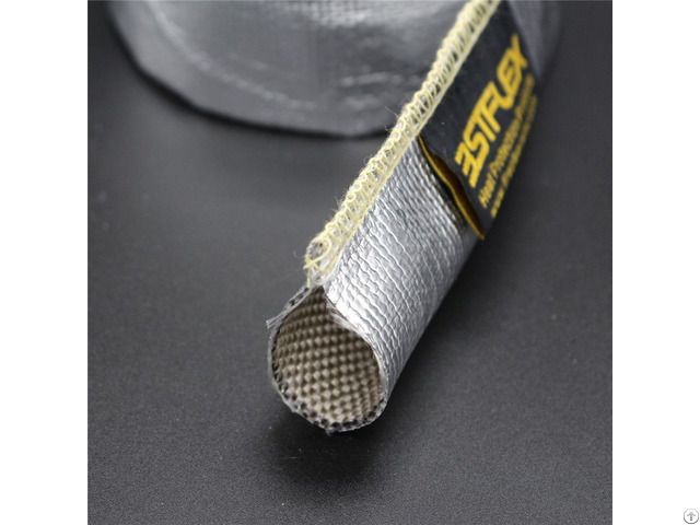 Aluminum Foil Coated Fiberglass Heat Reflective Sewn Sleeve