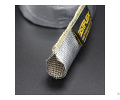 Aluminum Foil Coated Fiberglass Heat Reflective Sewn Sleeve