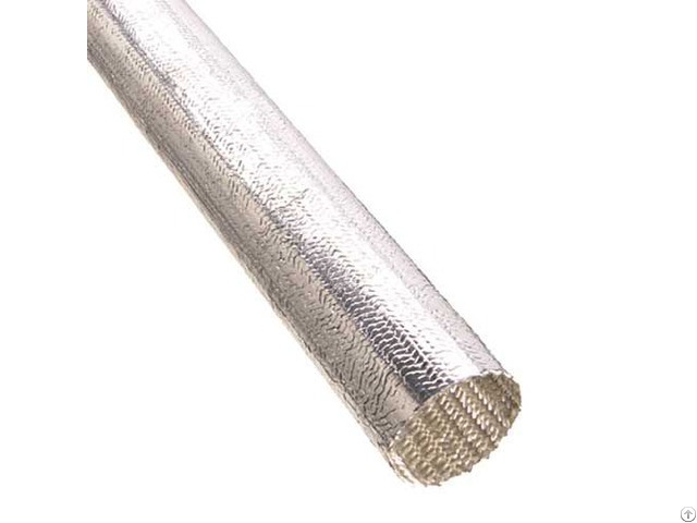 Heat Shield Aluminum Laminated Fiberglass Braided Sleeve