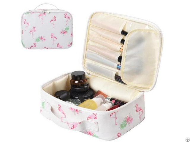 Canvas Cosmetic Storage Zipper Bag Organizer