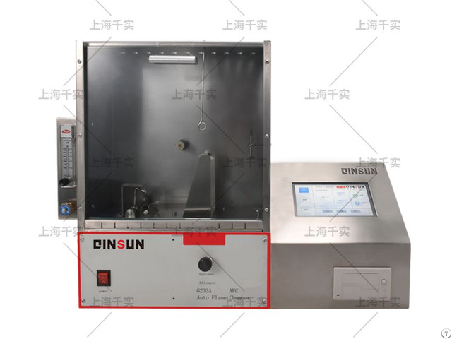 Automatic 45 Degree Flammability Tester For Textile Test