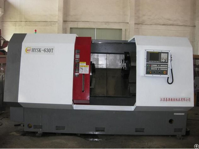 Cnc Pipe Coupling Threading Lathe Slant Bed