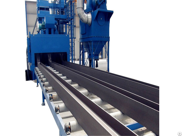 Metal Structure Dust Roller Conveyor Shot Blasting Machine