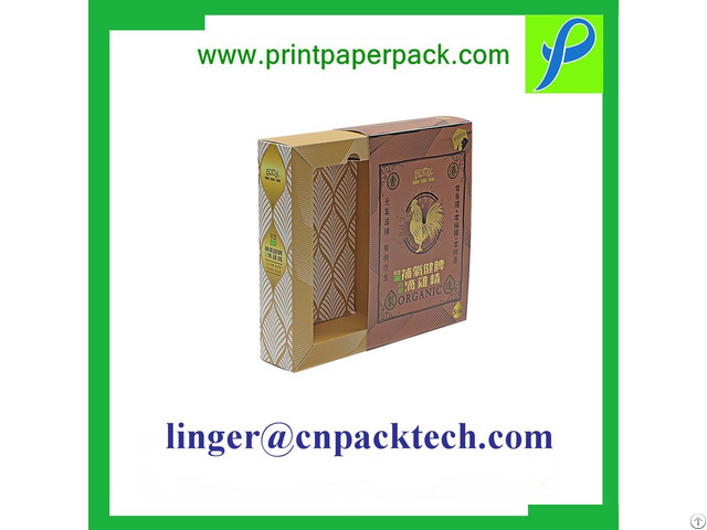 Exquisite Customized Cosmetic Perfume Paper Favor Box