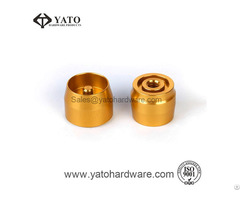 Machined Electronic Components With Gold Anodized