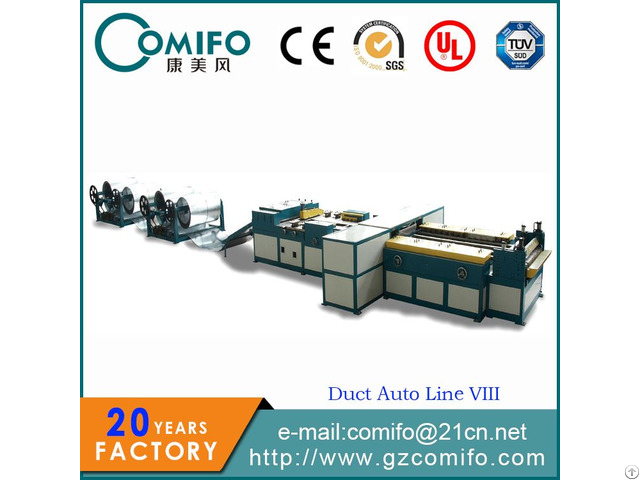 Auto Duct Line 8 Pipe Making Machine