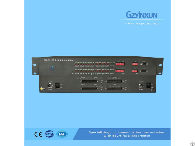 E1 Protection Switching Failover Equipment Zmux 128