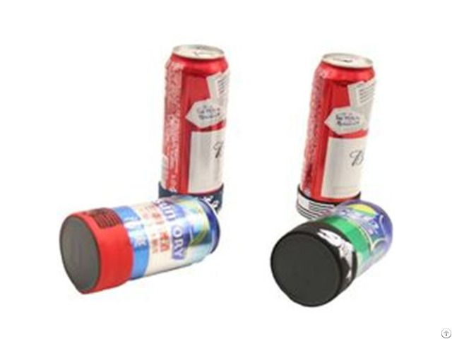 Silicone Band Fixation Plastic Ice Chill Puck Cooler Mini Cold Packs For Beer Can Cooling