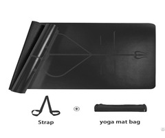 Black Pu Top Rubber Yoga Mats Suppliers