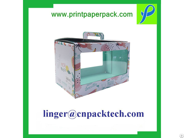 Window Custom Logo Packaging Flower Gift Boxes For Cosmetic