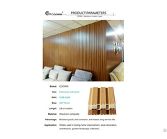 Moisture Proof Indoor Wpc Decorative Pvc Wainscoting Panels