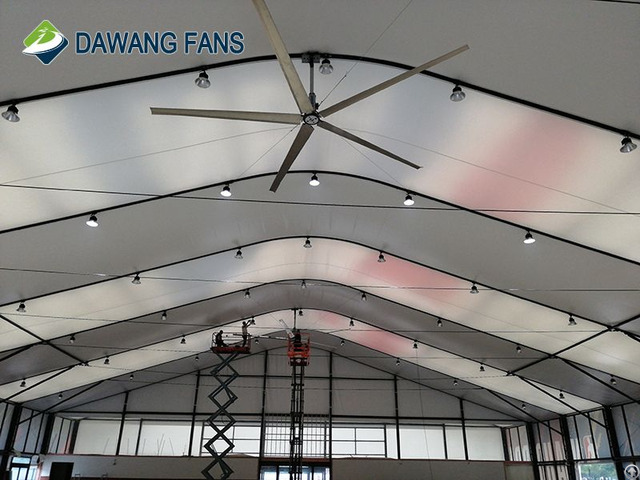 Huge Industrial Ceiling Fan With 5pcs Blades For Workshop And Warehouse