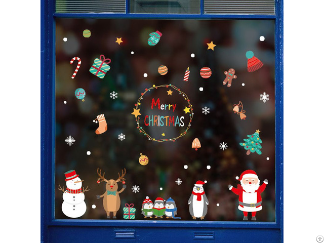 Christmas Static Cling Window Sticker Supplier