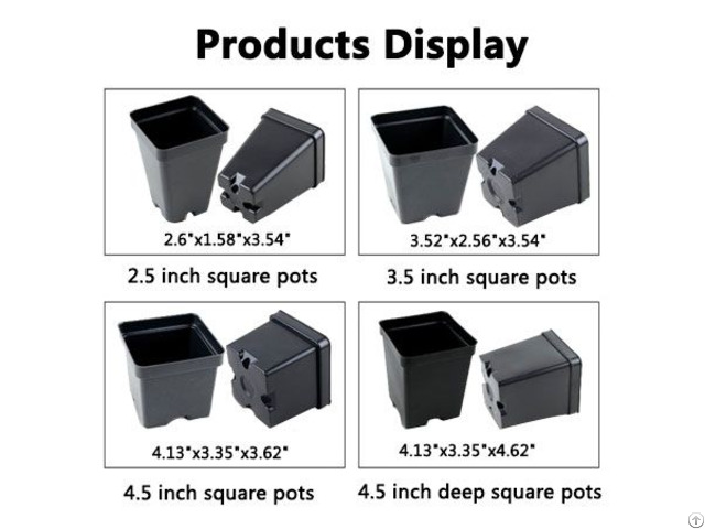 Cheap Square Nursery Pots Wholesale Supplier China