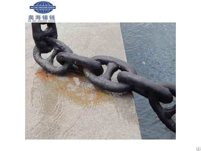 China Leading Factory Marine Offshore Stud Link Anchor Chain With Two Years Quality Warranty