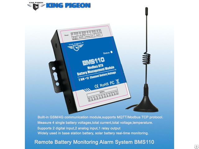 Battery Management System Bms110 2ai 12battery Channel 2di 1relay