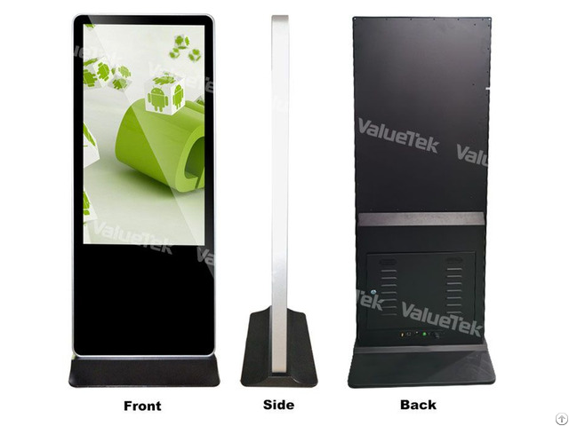 Android 43 Inch Floor Standing Signage Display Totem Indoor Advertising From Valuetek