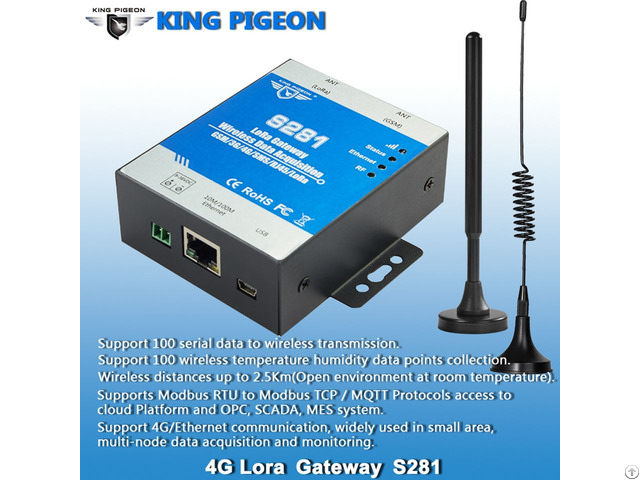 King Pigeon Cellular Lora Gateway S281 Gprs 3g 4g Ethernet