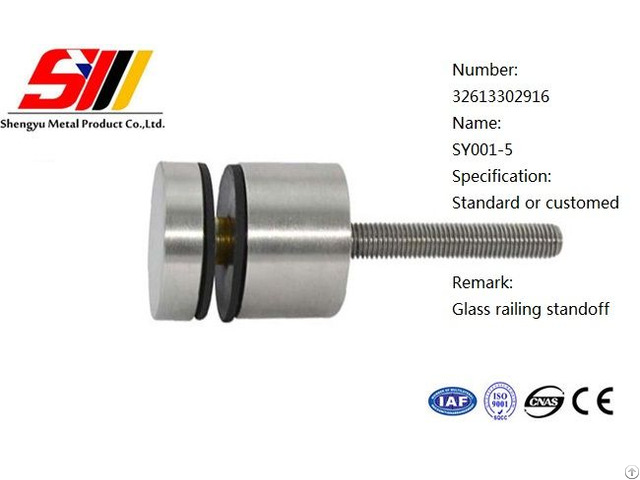 Adjustable Stainless Steel Fittings Adapter Glass Standoff