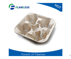 Flawless Recycled Paper Pulp Molded 4 Cup