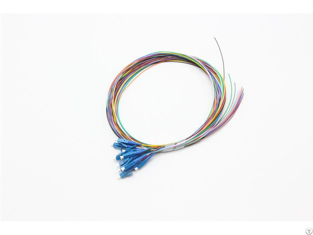 Lc Sm 12 Core 250um Bare Fiber Optic Pigtail