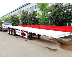 China Made Container Transport Flatbed High Bed Trailer