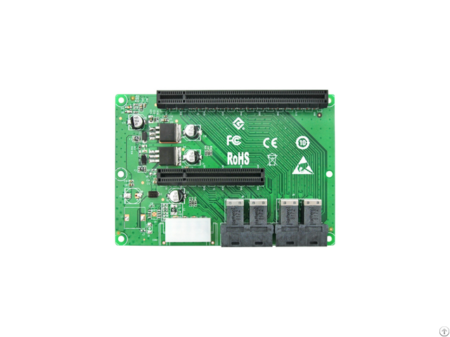 Linkreal 4 Port Sff 8643 To Pcie X8 And X16 Slot Expansion Adapter Card