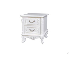 French Style Wood Night Stand Morden Mirrored Nightstand