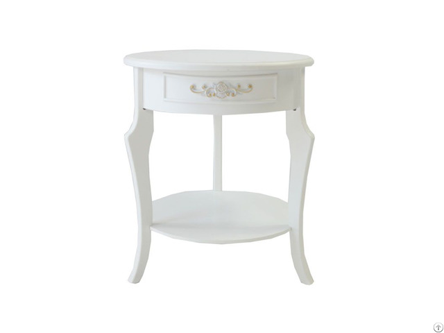 Carved Round Table With Base