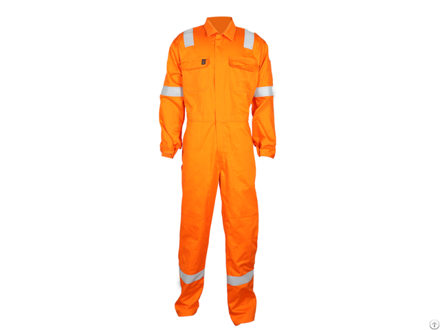 Flame Retardant Cotton Coverall With Pockets On The Chest