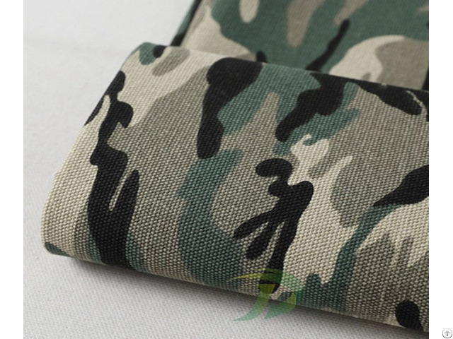 Canvas Camouflage Printed Fabric