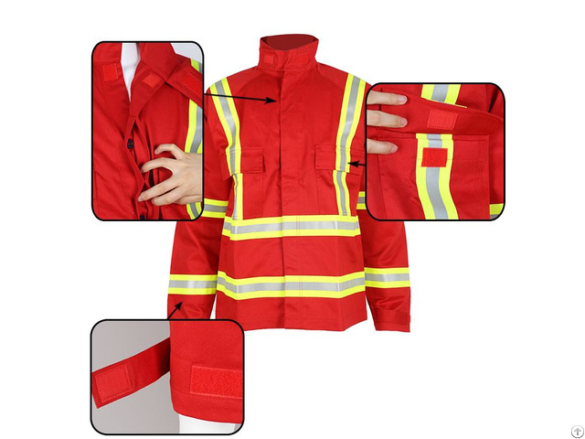 Anti Fire Jacket For Men With Reflective Strip