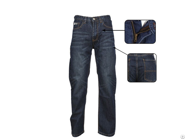 Stylish Men S Denim Work Pants Are Flame Retardant And Durable