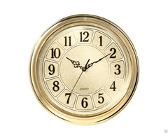 Golden Wall Clock For Office Indoor