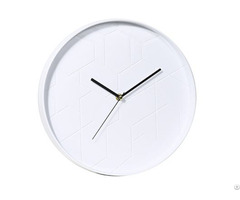 Modern Wall Clock Quiet Sweep White Dial Decorative Home Design 12 Inch