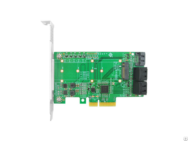Linkreal Pcie X4 Gen 3 To Internal One M 2 B Key And Quad Sata 6gb S Host Bus Adapter
