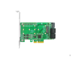 Linkreal Pcie X4 Gen 3 To Internal One M 2 B Key And Quad Sata 6gb S Host Bus Adapter