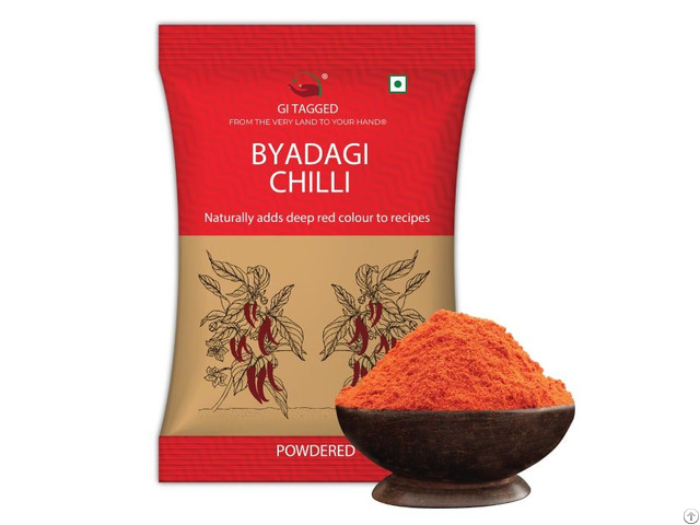 Indian Spices Gitagged Byadgi Chilli Powder 200gms