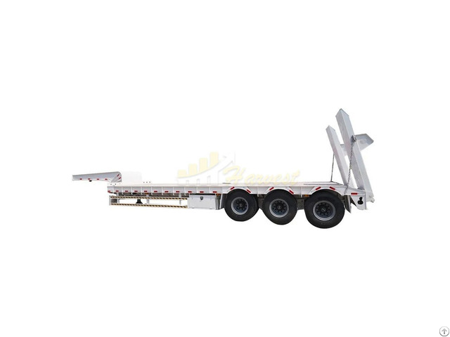 Lowbed Cargo Lowboy Trailer 3 Axles 45 Ton