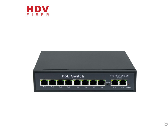 Odm Oem 2 1000m Rj45 And 10 100m Ethernet Switch 8 Port Poe Ieee 802 3af