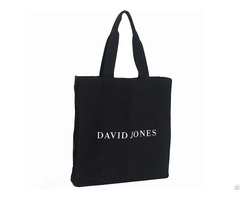 Black Cotton Shopping Bag