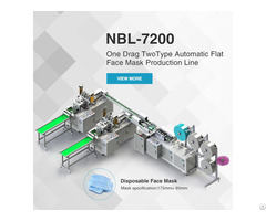 Nbl 7200 One Drag Two Type Automatic Flat Face Mask Production Line