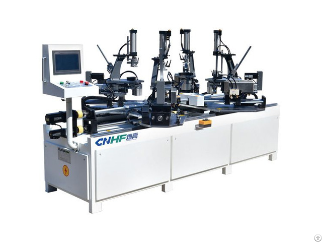 Four Angles Nailing Joining Machine For Wooden Frame