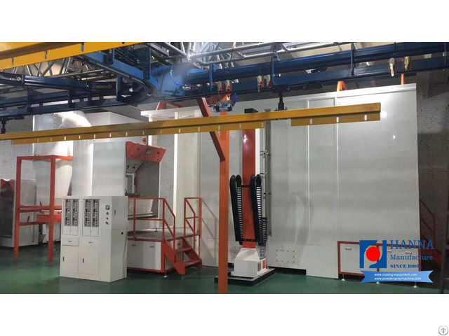 Electrostatic Automatic Powder Coating Equipment Production Line For Steel Storage Rack