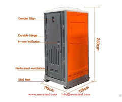 Wen Steel Portable Toilet Movable Washroom