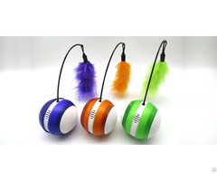 Rolling Tumbler Cat Toy With Bird Sound And Led Light