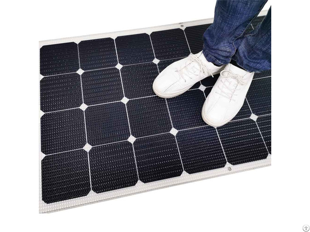 Walk On 110w Semi Flexible Solar Panel Anti Slippery Rough Etfe For Marine Riverside Boat Yacht